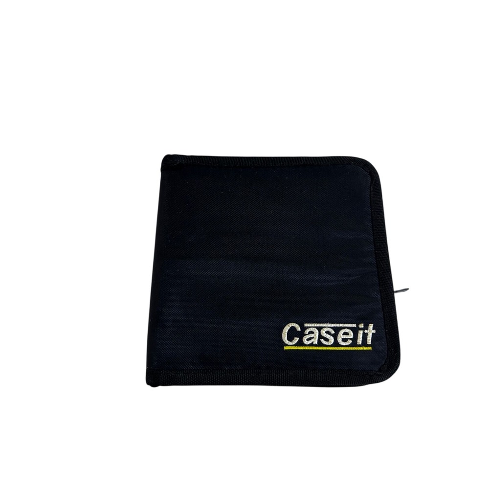 Caseit CD DVD Media Storage Binder OS Black Zippered Nylon Organizer Unisex